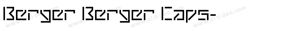 Berger Berger Caps字体转换